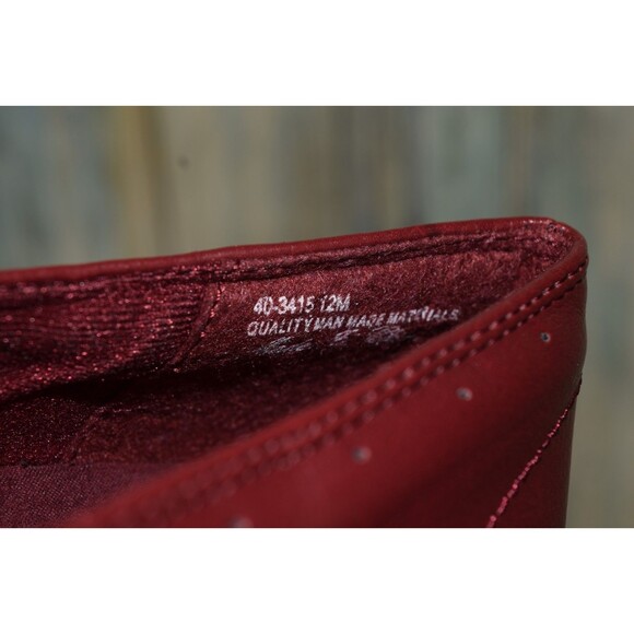 Easy Street Women's Slip-On Shoes Loafers Burgundy Red Comfort Flats Size 12 - Picture 12 of 12